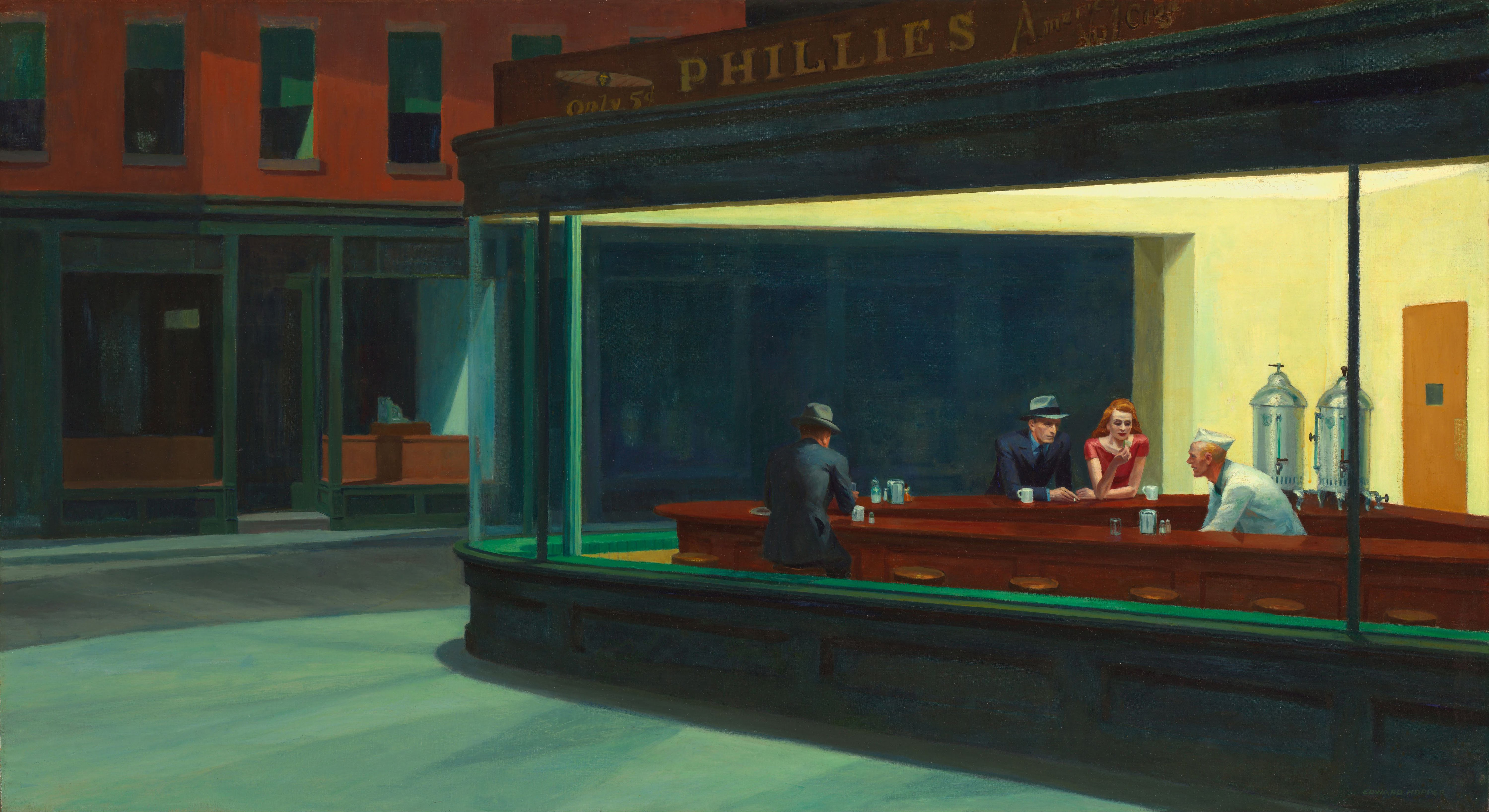 Nighthawks by Edward Hopper.